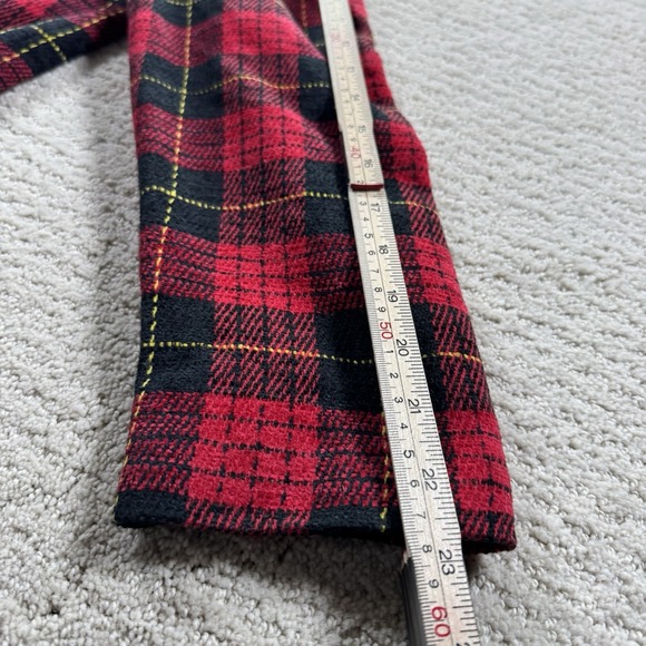 Vintage Sag Harbor Red & Black Plaid Blazer Jacket Size 12 - Picture 5 of 6
